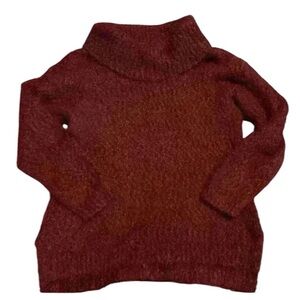 Reaction Kenneth Cole warm heavy beautiful soft sweater burgundy size  large